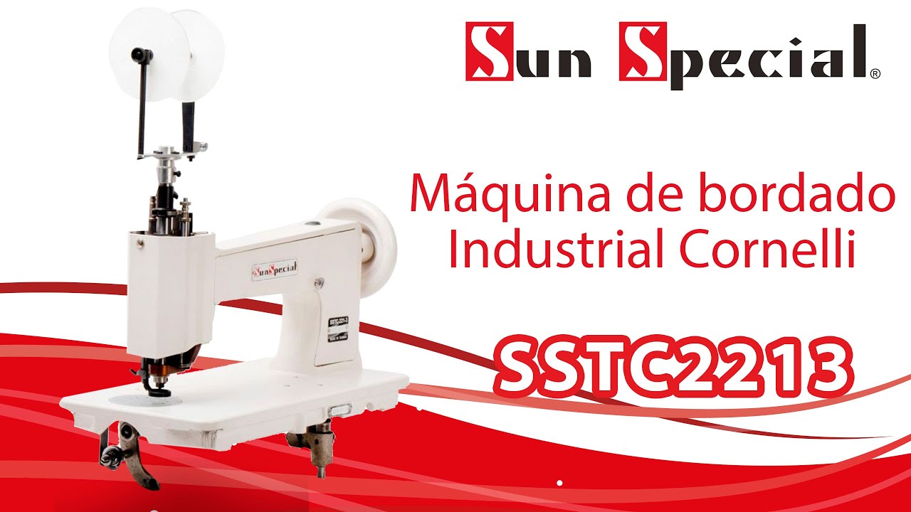 Máquina Cornelli Sun Special | Bordado em Ponto Corrente e Ponto Esponja