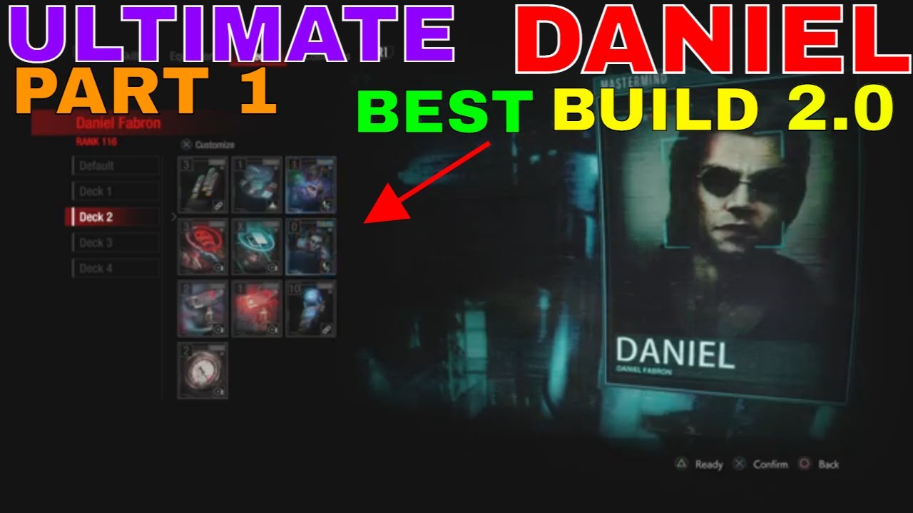 ULTIMATE BEST DANIEL BUILD 2.0 | Part 1 - RE Resistance (Mastermind Gameplay January 2021) [PS4 Pro]