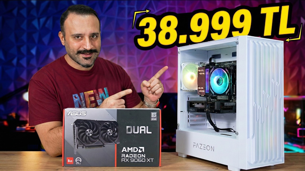 FULL AMD OEM PAKET! ASUS Radeon RX 9060 XT ve Ryzen 7500F