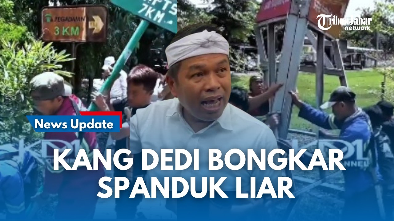 KANG DEDI  MULYADI Turun Tangan Bongkar Spanduk Ilegal di Subang, Bupati Subang Kena Semprot