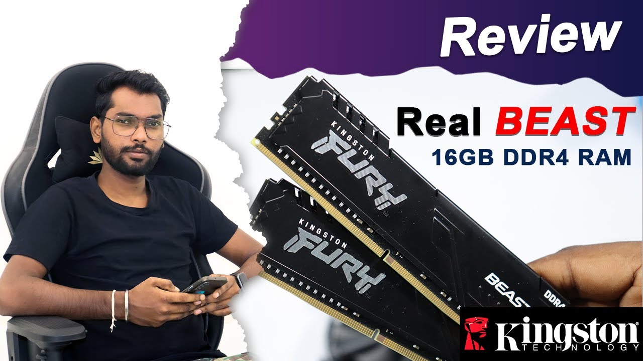 Kingston FURY Beast 16GB Ram Review / Low-profile heat spreader design