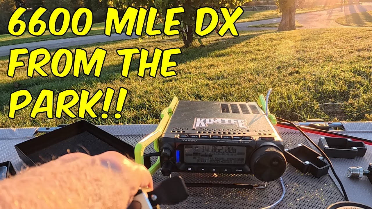When JAPAN  Answers Your First CQ from a Park… (6600 mi, 46 QSOs, Nonstop Pileups)