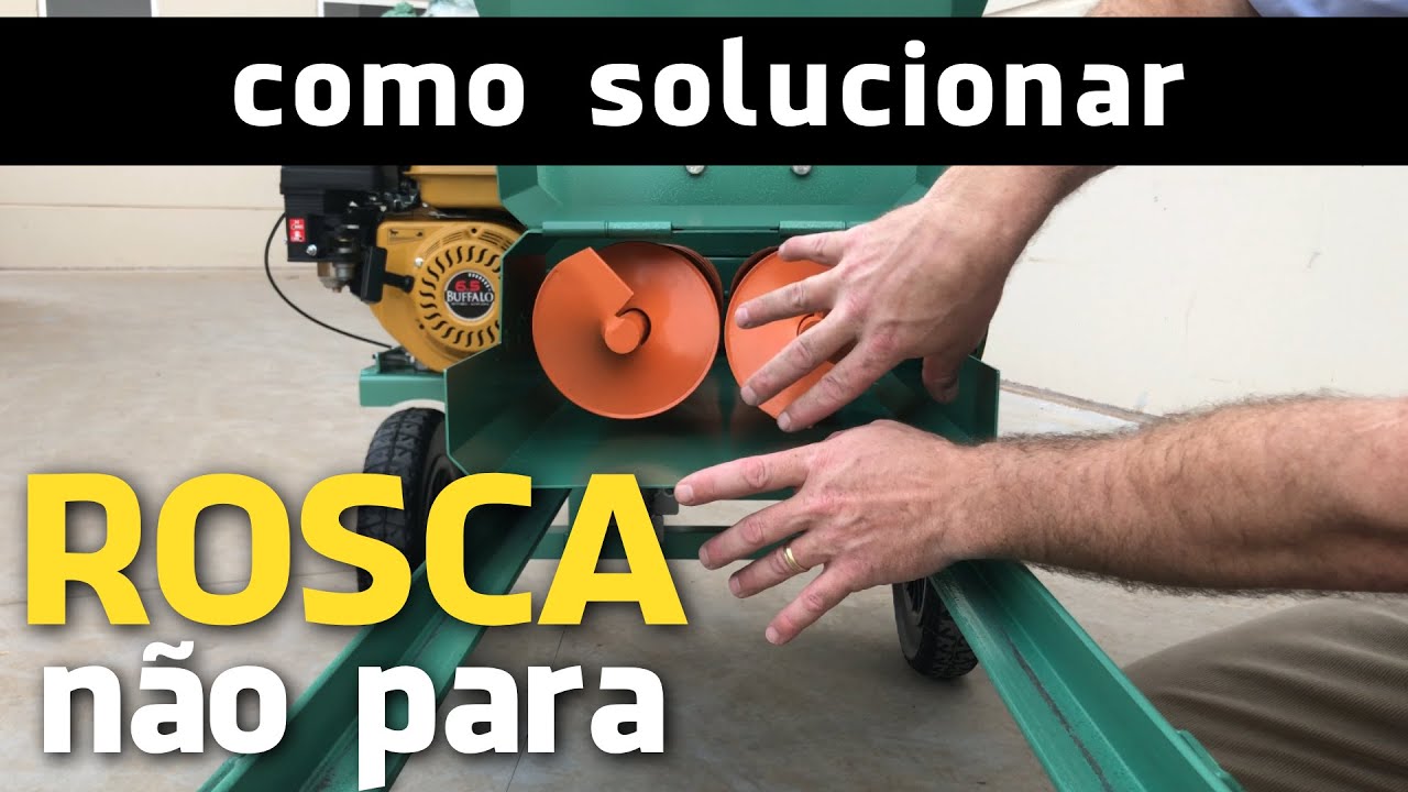 Máquina de ensacar silagem - rosca não para de girar - solução