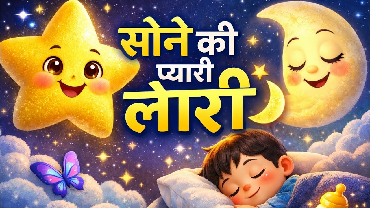 सोने की सबसे प्यारी हिंदी लोरी 🌙 | Tip Tip Taara Bedtime Rhyme for Kids | Hindi Lullaby