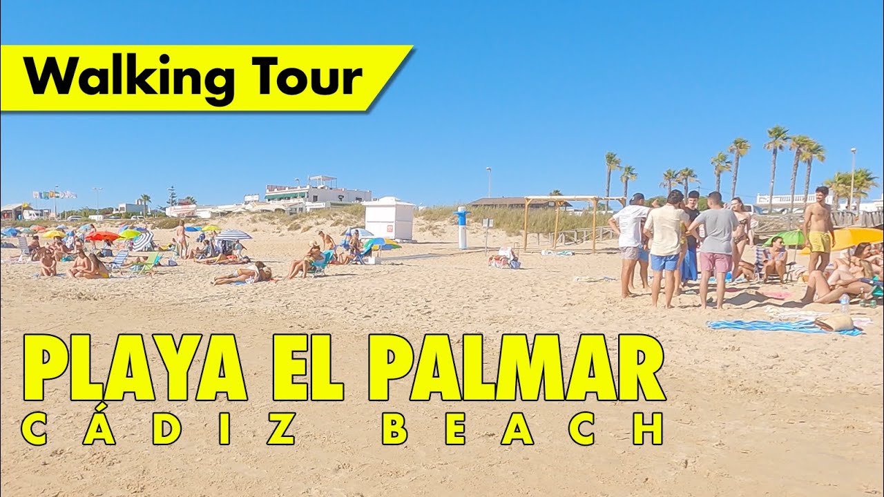 Beach walk Spain - Playa El Palmar, Cádiz summer 2022 immersive virtual tour