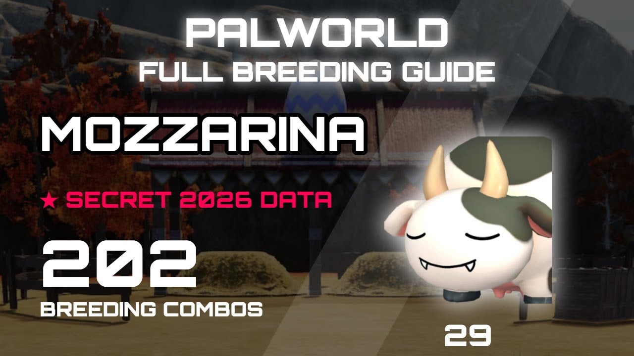 PALWORLD MOZZARINA FULL BREEDING GUIDE