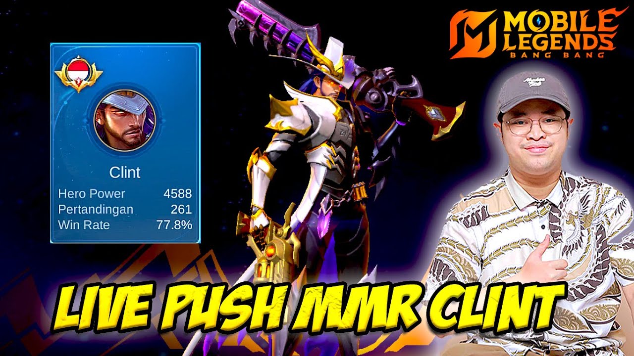 🔴 LIVE GAS PUSH MMR CLINT SAMPAI TOP GLOBAL CLINT❗MABAR VIP + SPAM CLINT❗LIVE STREAM MOBILE LEGENDS