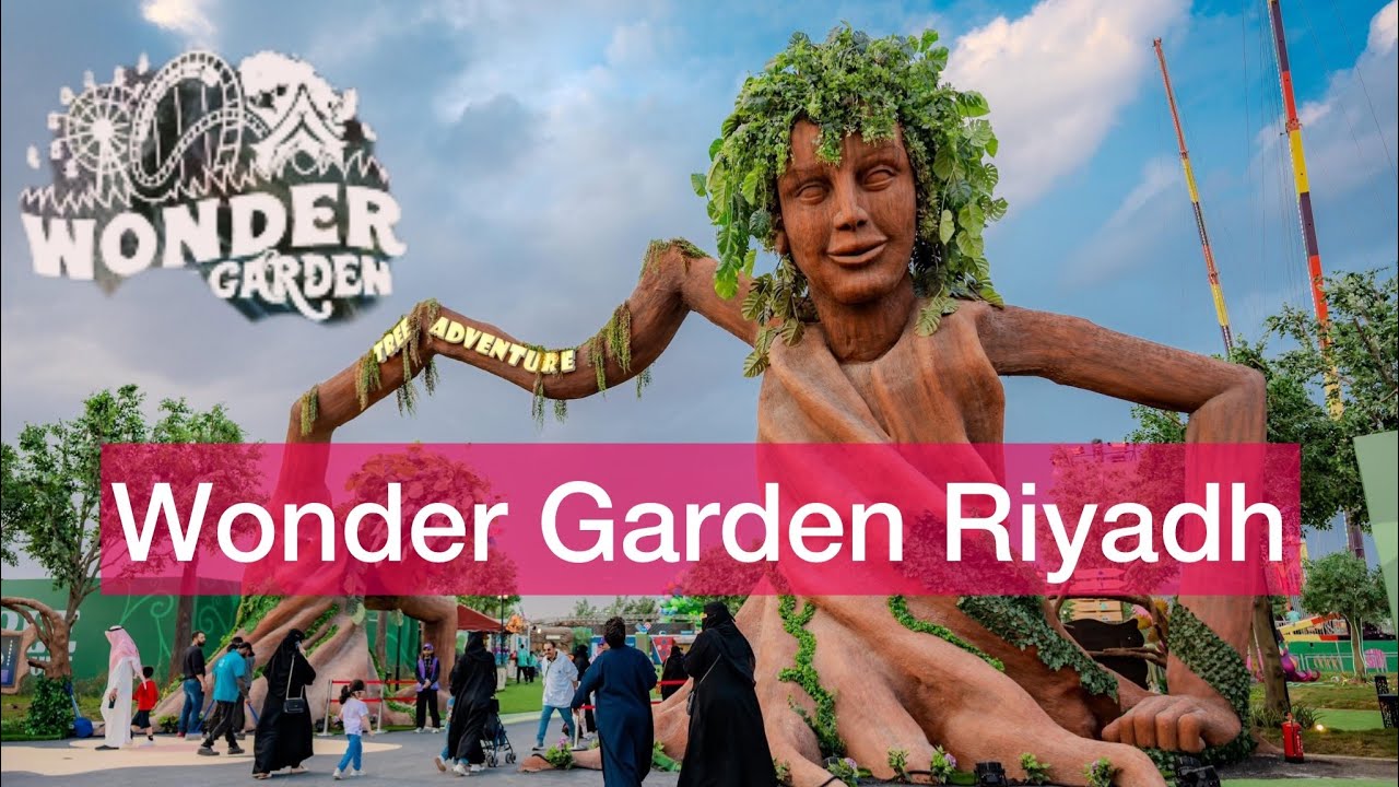 Tour of the $10 million WONDER GARDEN in Riyadh | Riyadh Walking Tour | Riyadh 4K