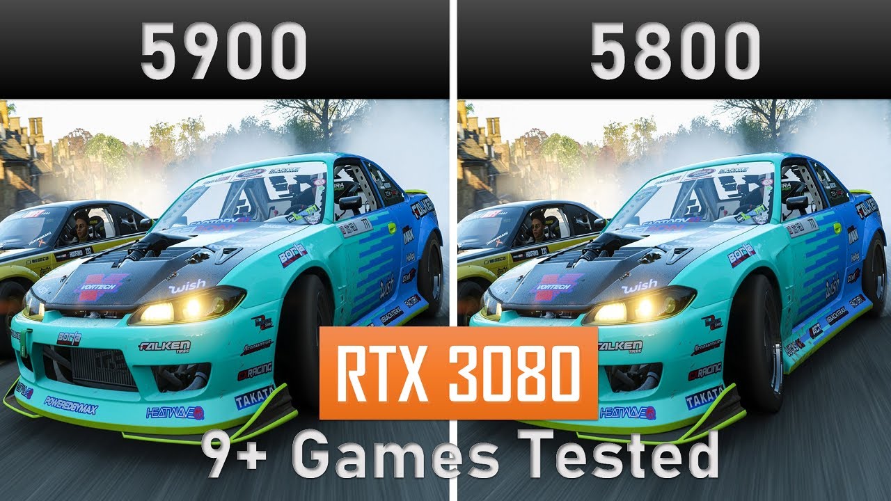 Ryzen 5900 Vs 5800 Gameplay comparison | 9 Games Tested