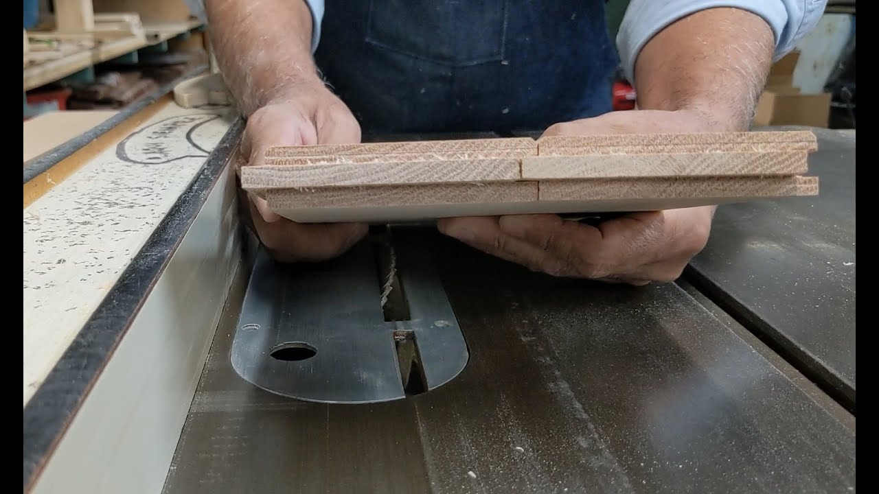 Como hacer duela para piso de madera de encino en sierra de mesa