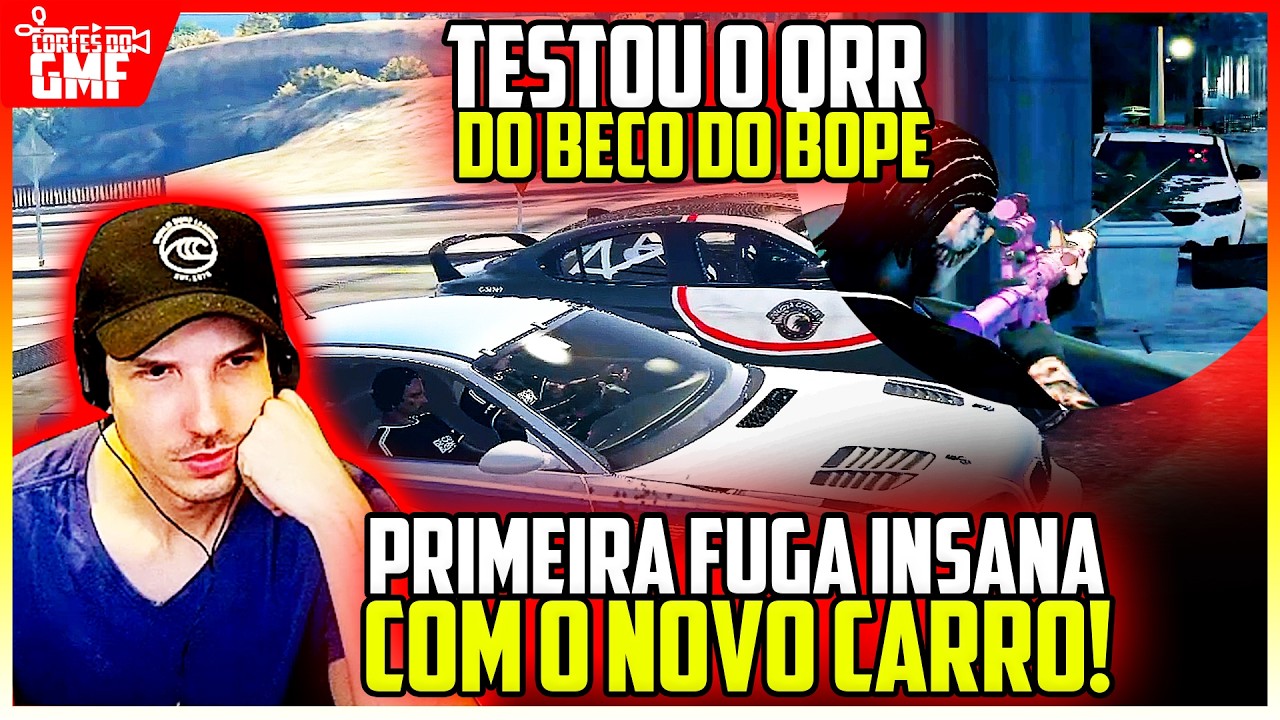 PRIMEIRA FUGA com NOVO CARRO😱 BAGUAL TESTOU o QRR do BECO DO BOPE na CAPITAL CITY no GTA RP