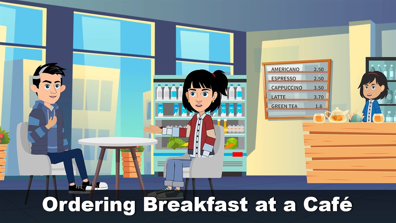 Ordering Breakfast at a Café | A Warm Morning at the Café | English Conversation