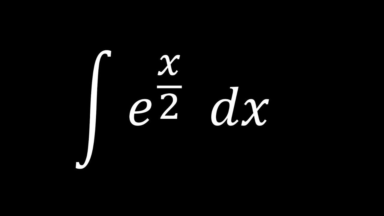 Integral de función exponencial de una fracción