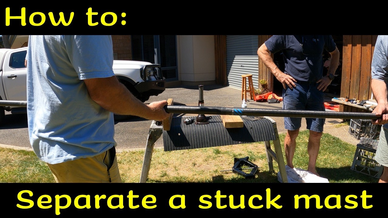 How to separate a stuck mast