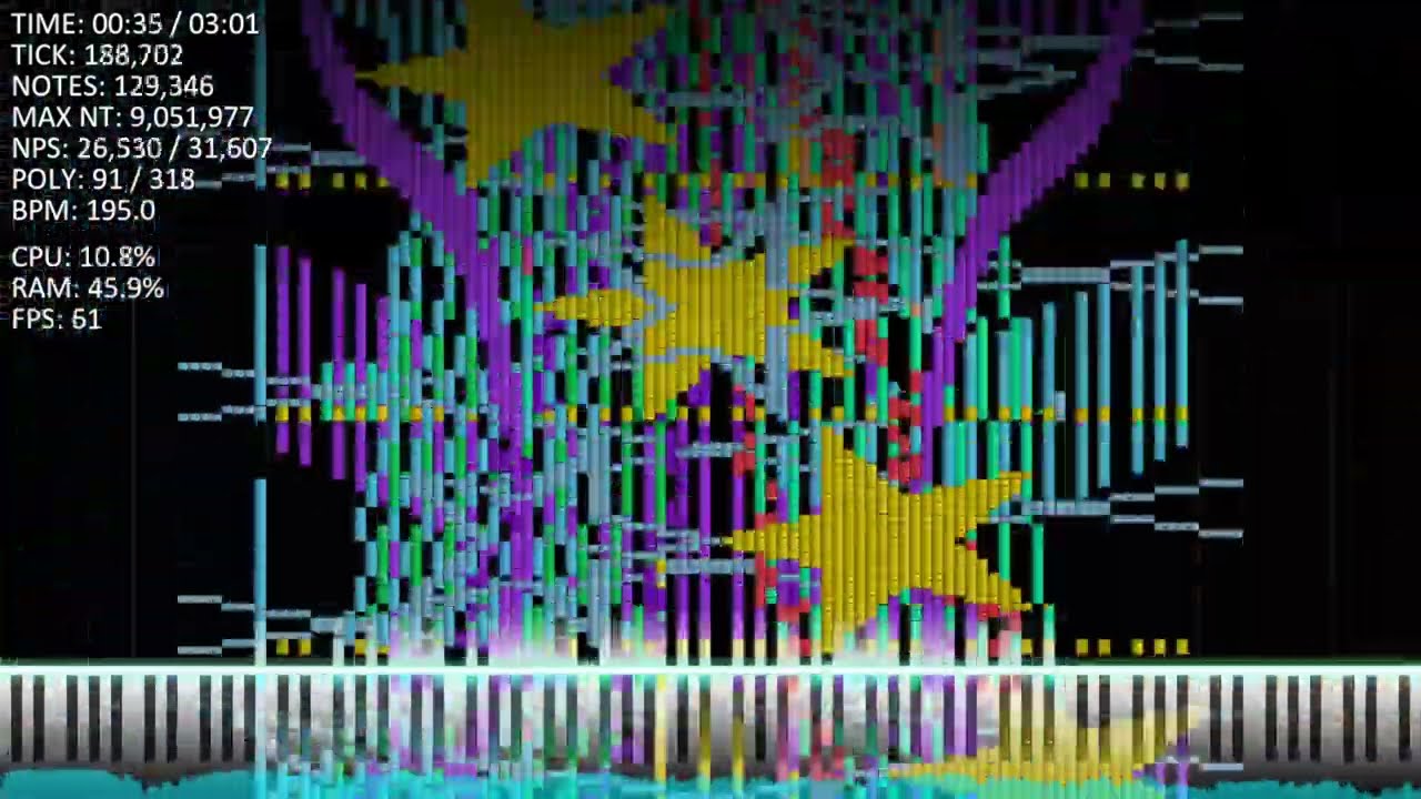 [Black MIDI]  Cosmic Voyage | 9,051,977 Notes