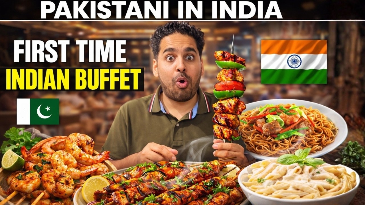 FAMOUS INDIAN🇮🇳 BUFFET | PAKISTANI🇵🇰 IN INDIA🇮🇳