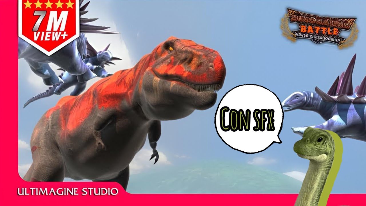 Dbwc trex VS gastronia con efectos de sonido 