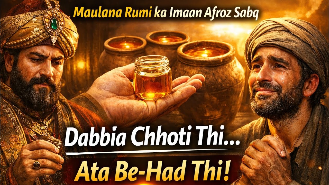 Maulana Rumi ka Imaan Afroz Sabq | Dabbia Chhoti Thi… Ata Be-Had Thi