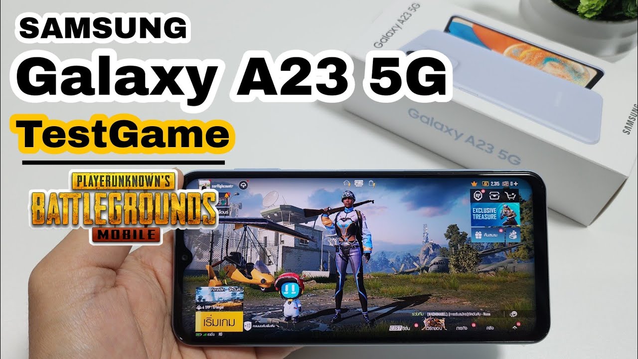 Samsung Galaxy A23 5G TestGame PubgMobile , จอ 120Hz , Snapdragon695 5G