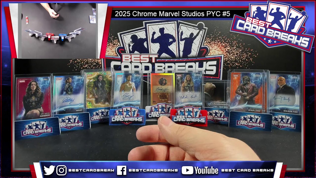 EBAY - 2025 Topps Chrome Marvel Studios 8 Box Case Break PYC #5 - 1/18/26