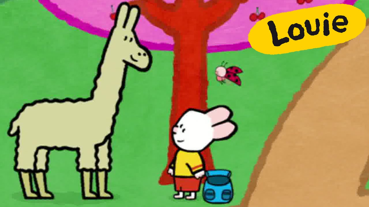 Louie, draw me a llama | Learn to draw cartoon for kids