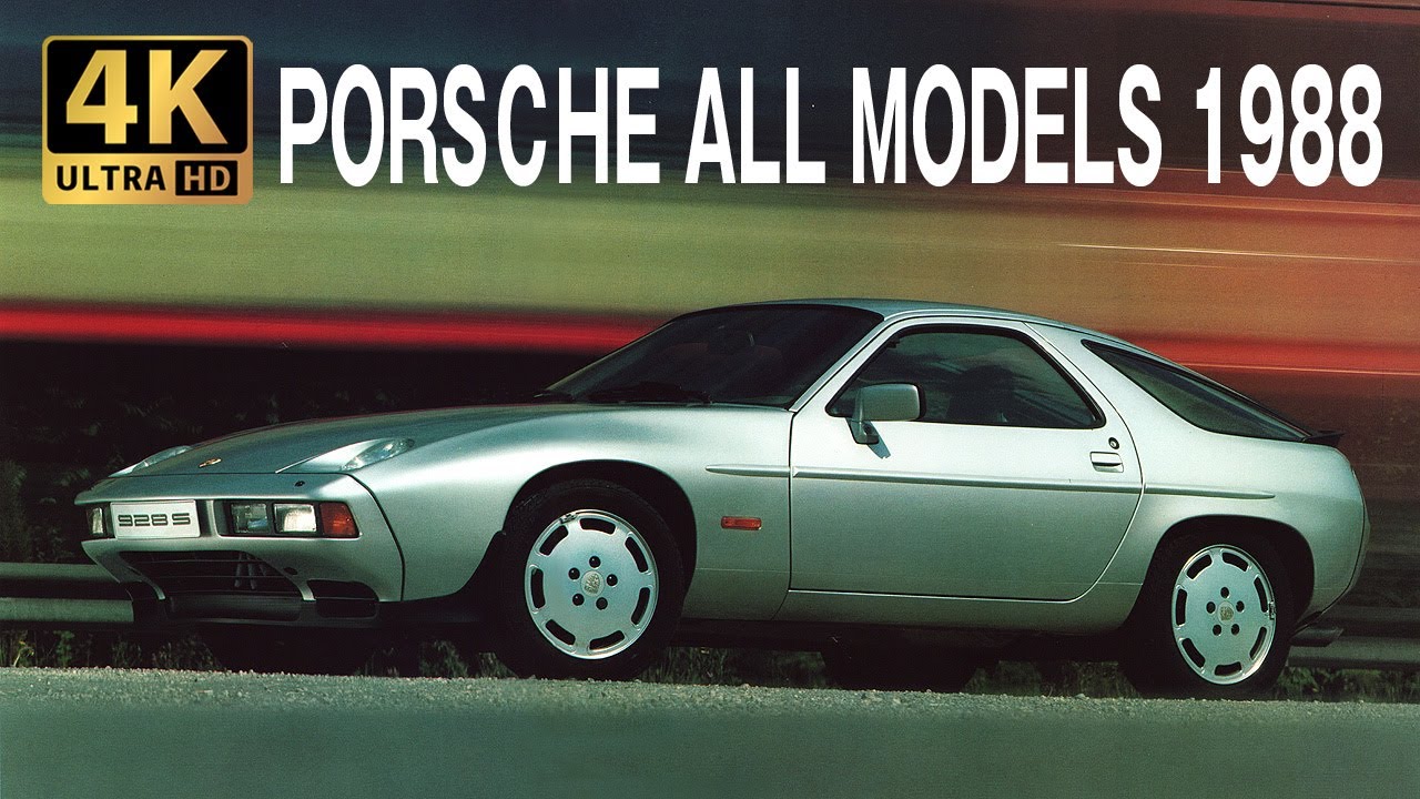 【4K Car Catalog】PORSCHE ALL MODELS 1988 高画質旧車カタログ