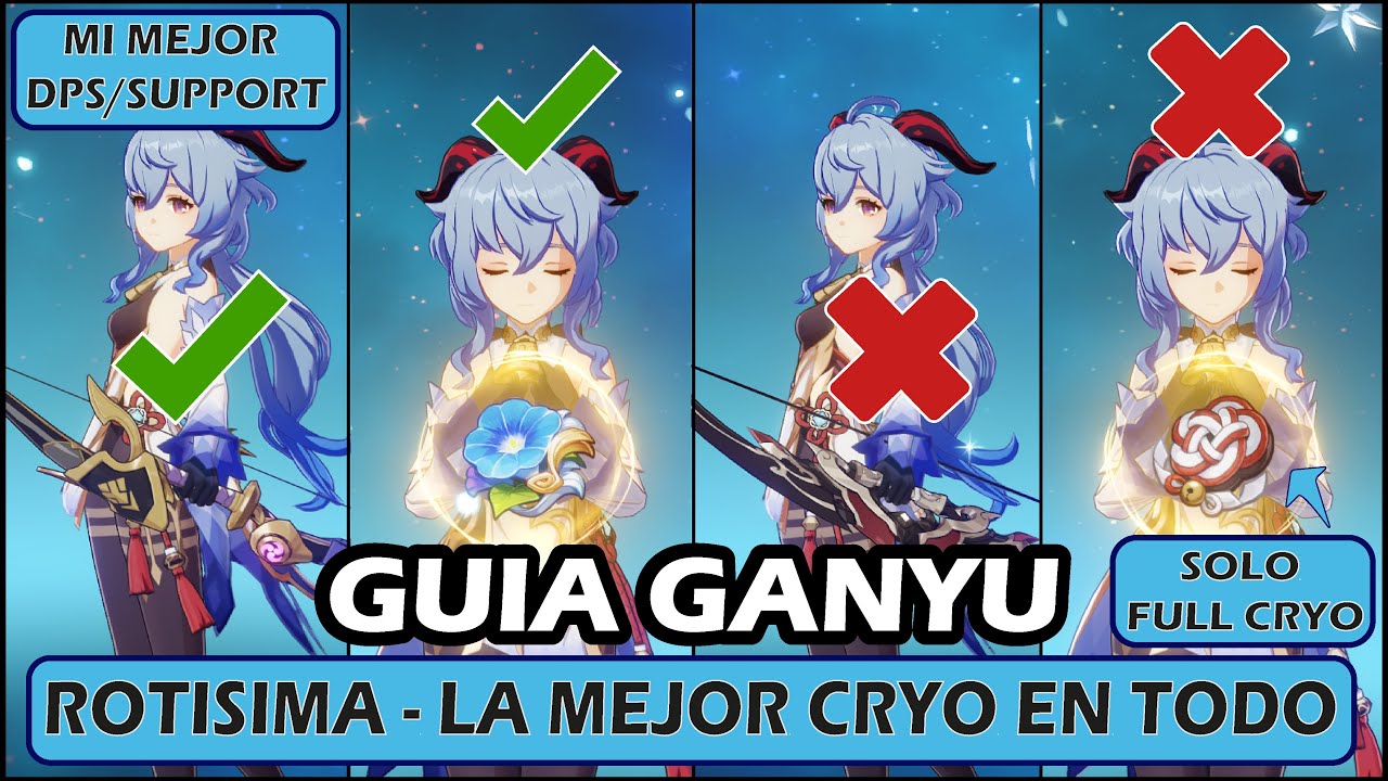 GUIA GANYU - BUILD GANYU ACTUALIZADA ARMAS , ARTEFACTOS, EQUIPOS , GANYU F2P REMINISCENCIA O ERRANTE