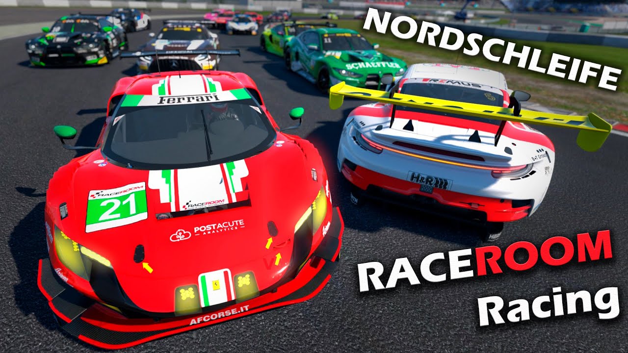 Выжить в завалах на Nordschleife - первая гонка в GT3 классе на Ferrari 296 GT3 | RaceRoom gameplay