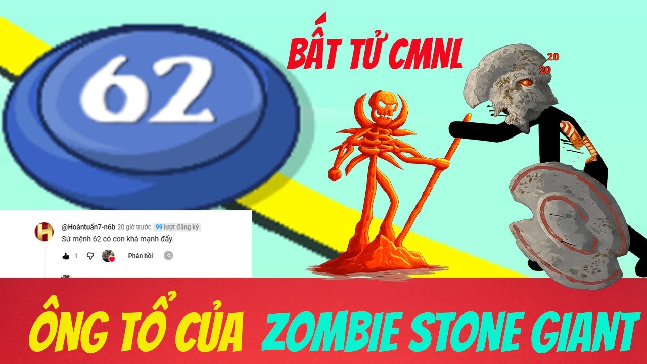 stick war legagy | Sứ mệnh 62 |  gặp ZOMBIE STONE GIANT bất tử thì chơi sao được ?