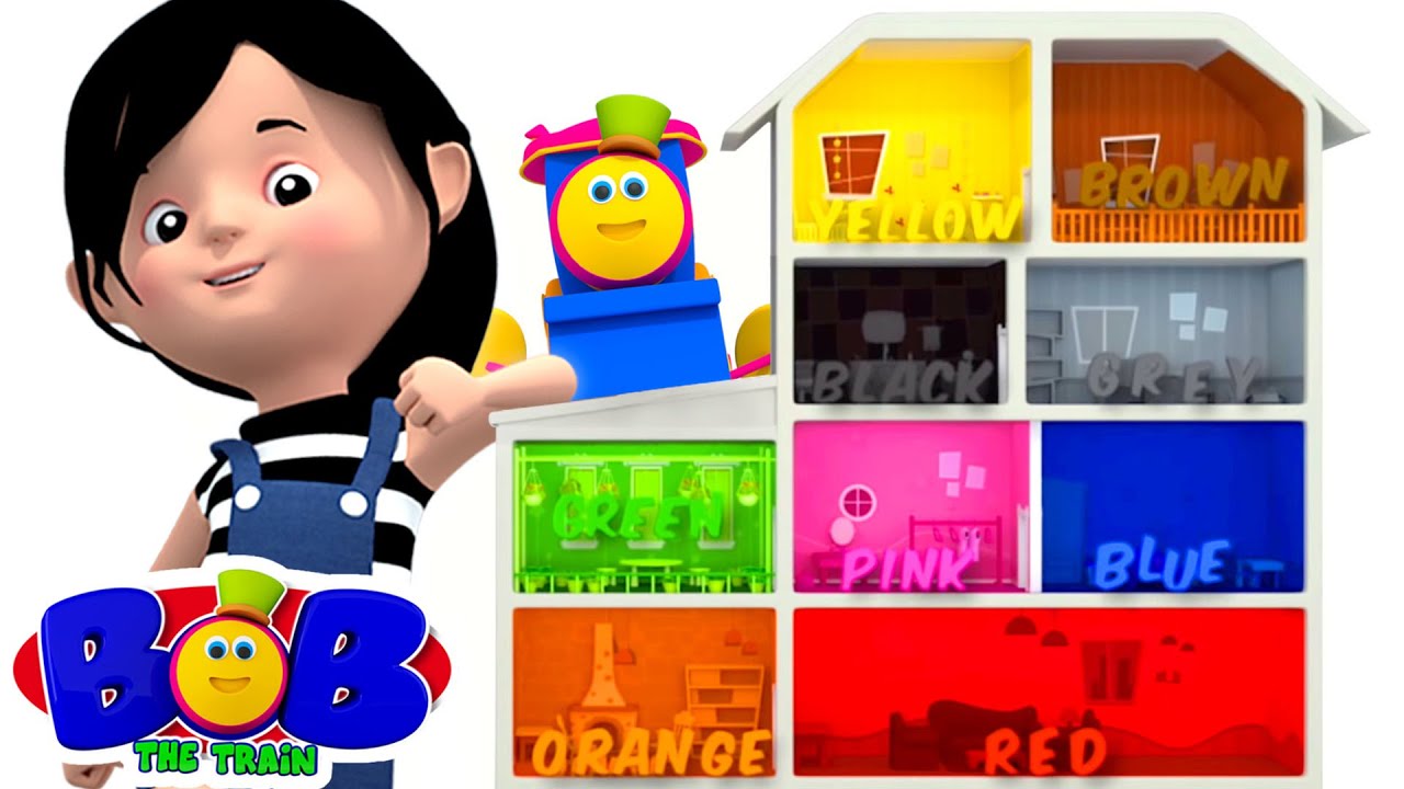 Colors Song | Learn Colors for Kids | Bob The Train Nursery Rhymes & Baby Songs | Baby Cartoon