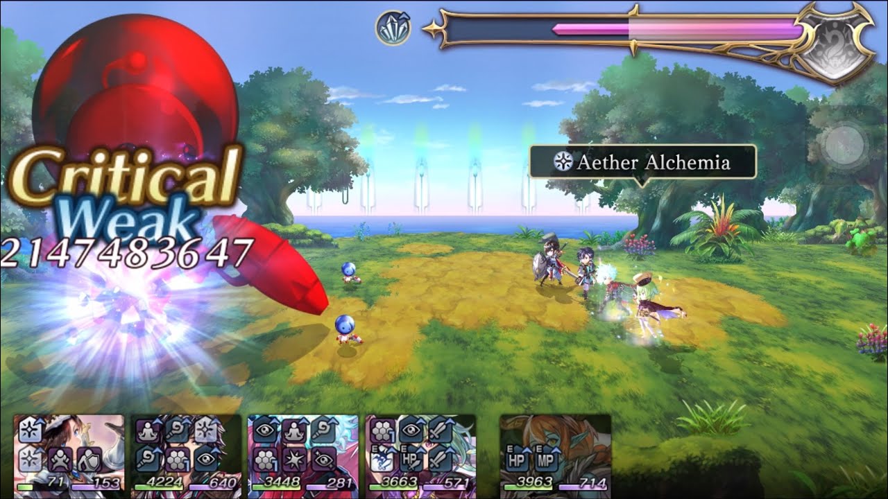 Another Eden Global: Lavoger Boss Fight Round 2! 4 Turn No AF Damage Cap Clear! (Friend's Account)