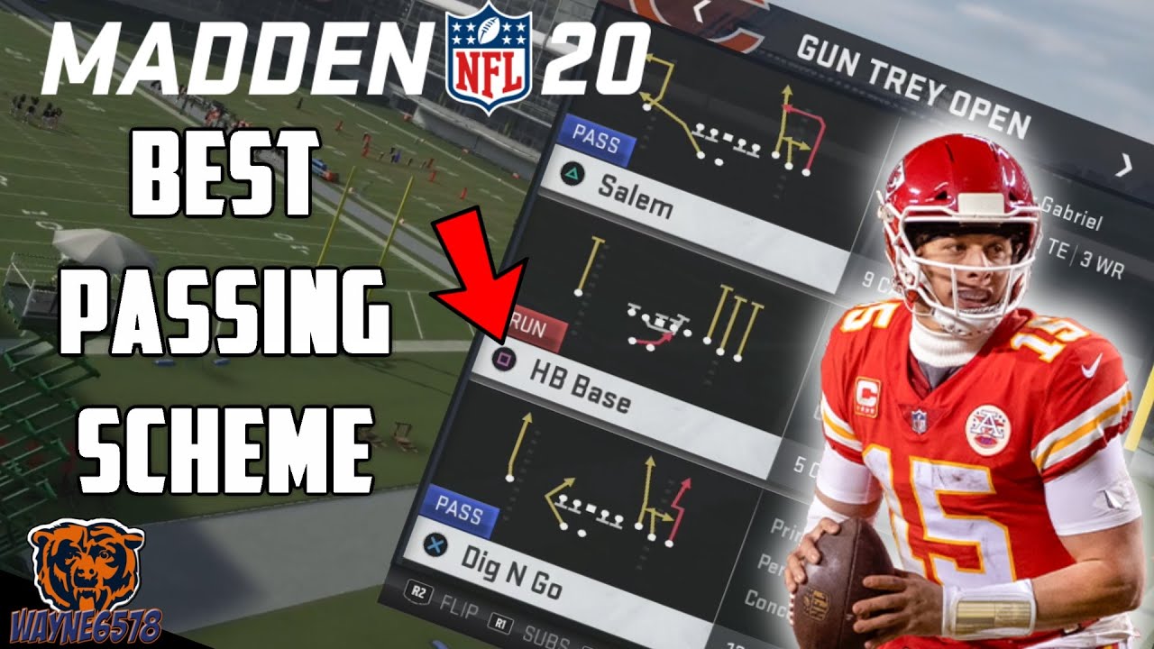 BEST RUN PASS SCHEME IN MADDEN 20 - BEST OFFENSIVE SCHEME MADDEN 20 - WIN GAMES NOW WITH THIS SCHEME
