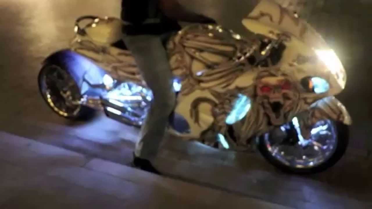 Best Superbike Hayabusa 1300cc HD Monster Exhaust Reving Sound #myDubai