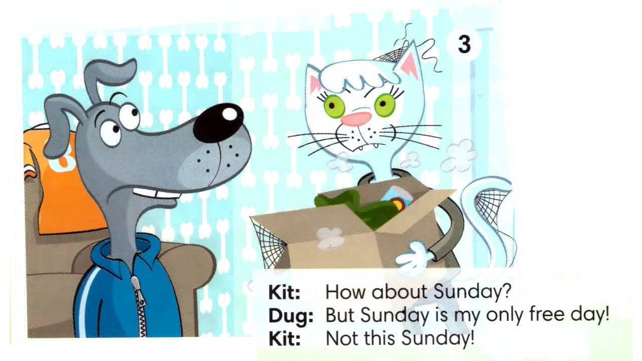 Go Getter 1 Lesson 6.3 The Terrific Two Dug's busy week