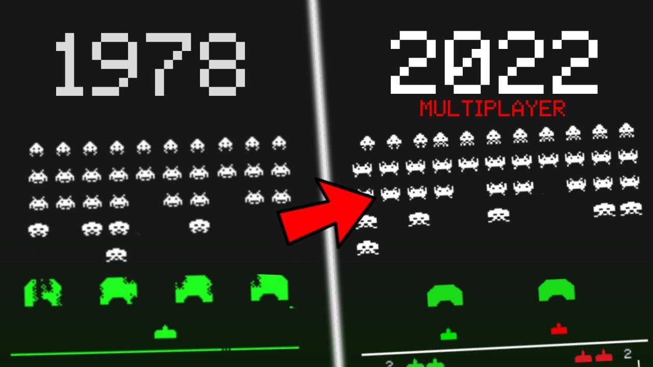 RECREANDO el SPACE INVADERS de 1978 + Multijugador