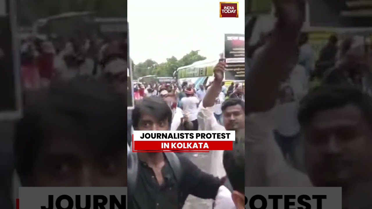 JOURNALISTS PROTEST IN KOLKATA #kolkata #journalistprotest #shortsviral #indiatoday