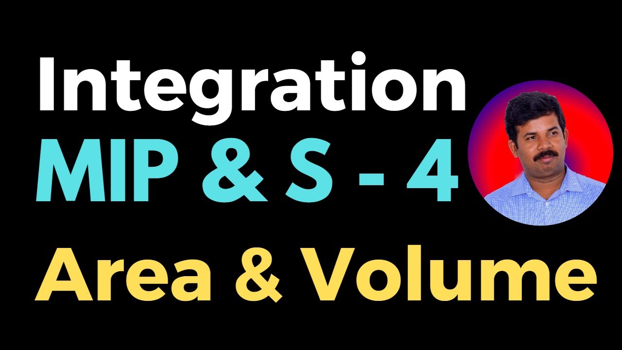 Integration | Application Problems(Area & Volume) | 20SC01T