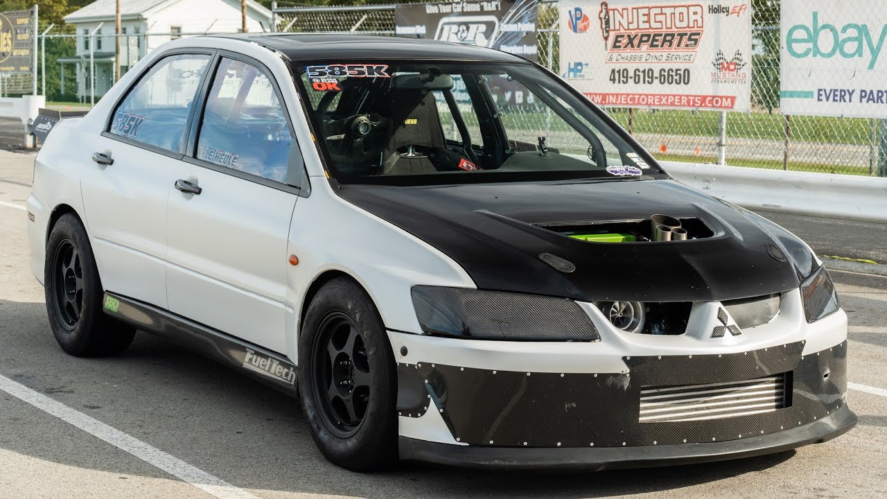 1200hp Mitsubishi EVO 8 running low 8s with billet 4g63 & Precision Turbo 8385 @ The Shootout