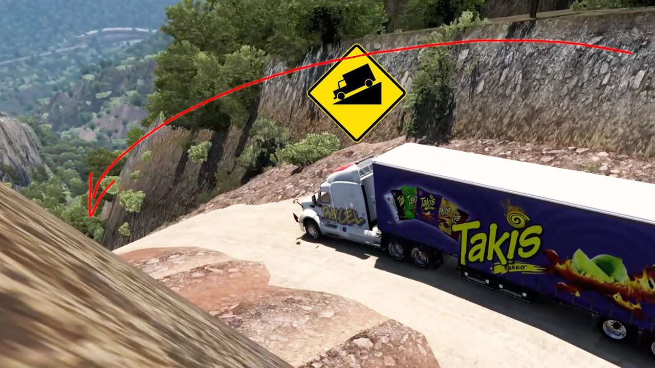 Bajando en un Peterbilt 579 Takis por Sinaloa Mexico American Truck Simulator