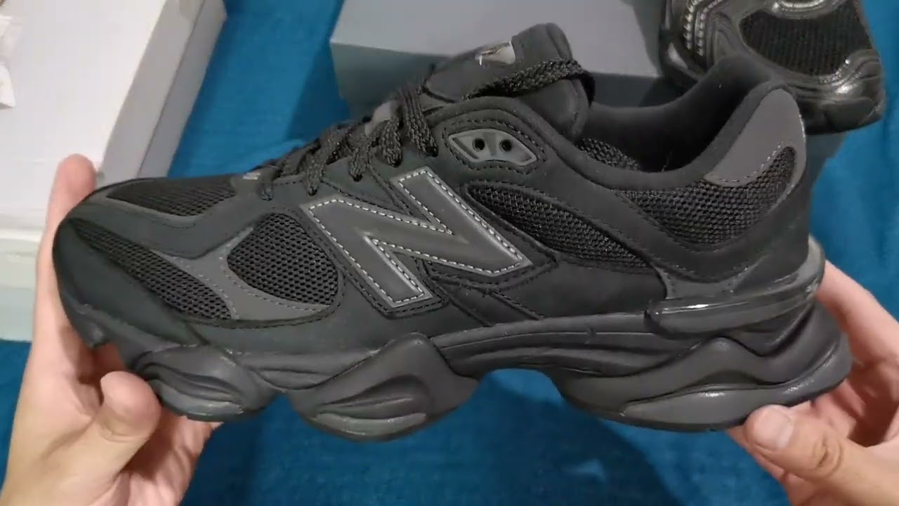 New balance 9060 triple Black unboxing