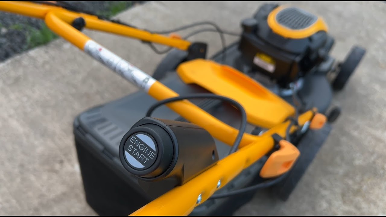 Masina de tuns iarba, Pornire la buton, tractiune. Stiga Combi 48 SE