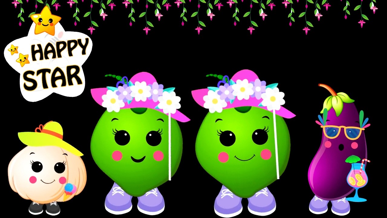 Disco Veggies Dance Party! Baby Sensory - Veggies Dress up Fun! Happy Star Dancing