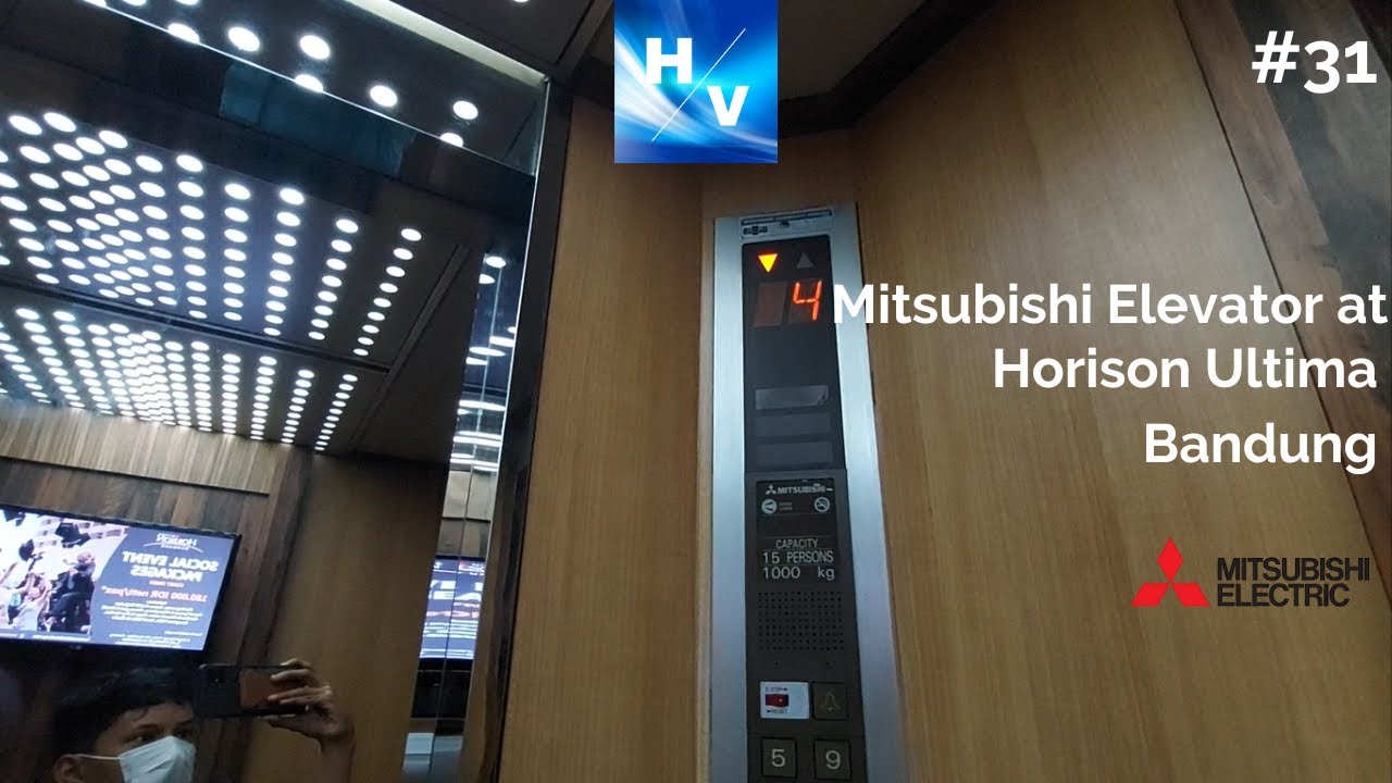 Old Mitsubishi Elevator at Horison Ultima Bandung