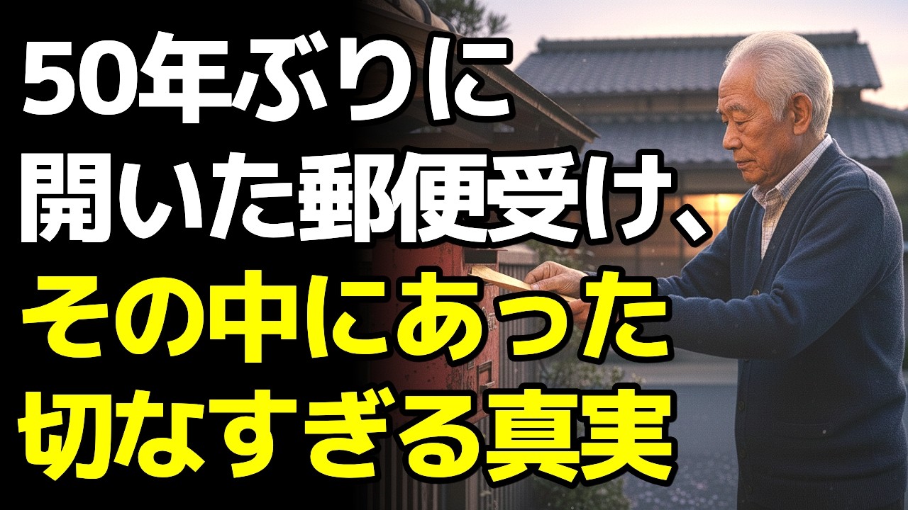 50年目の配達：隣の家の押し入れに眠っていた、届かなかった手紙の真実【感動の物語】