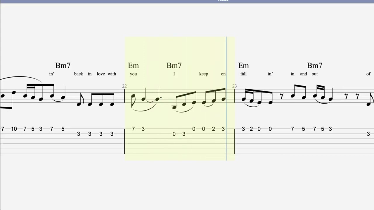 Fallin' by Alicia Keys - Easy guitar tutorials with backing track