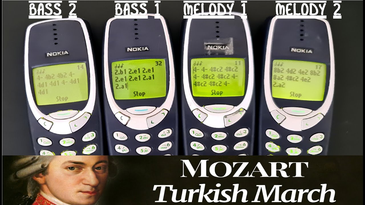 Turkish March - Mozart - 4 Nokia 3310 Composers cover