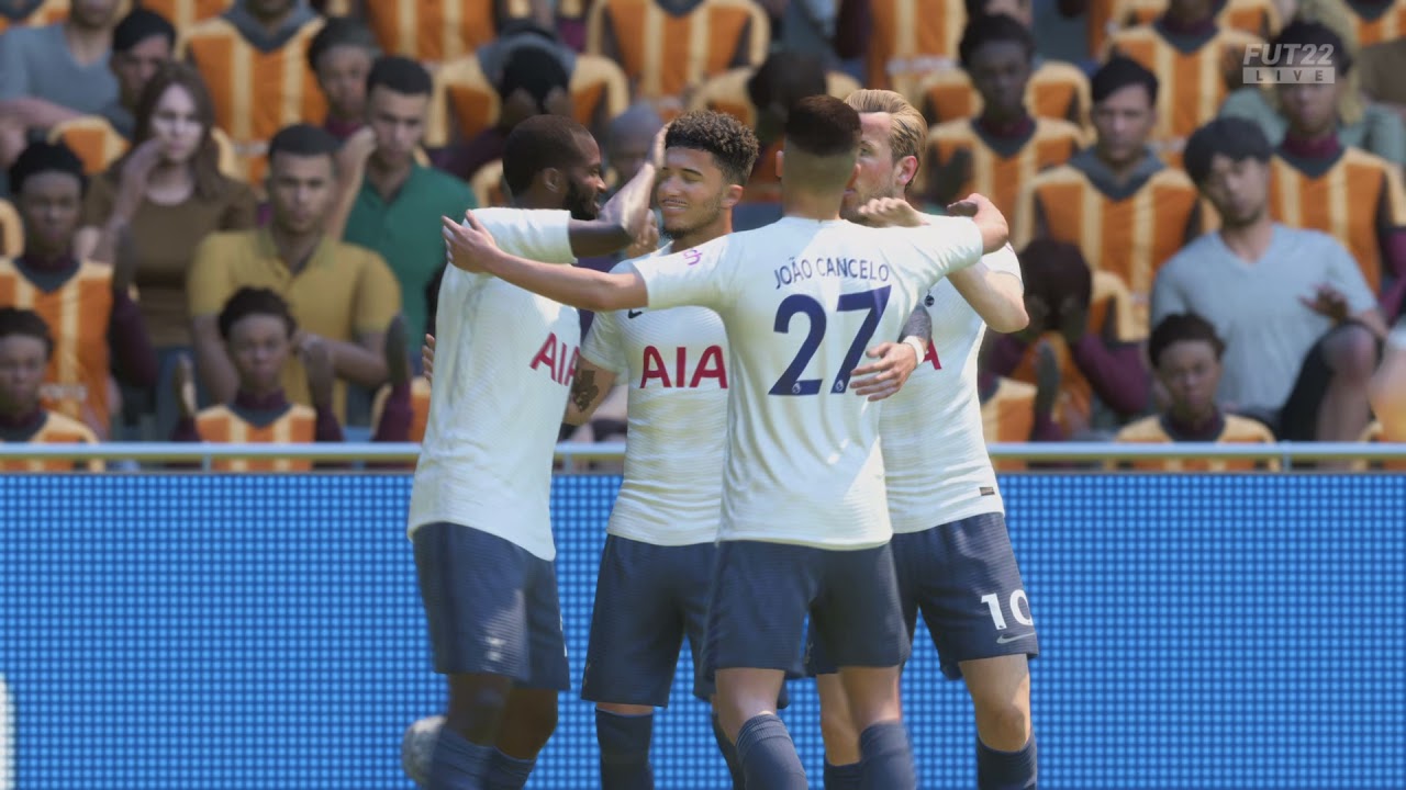 FIFA22 - 스쿼드 배틀 토트넘(EPL) vs TOTW8 - 제이든 산초 골