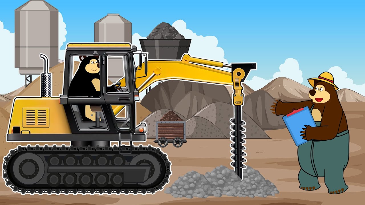 The Bear Farm: Truck Wheel Break, Road Repair | Farm Vehicles