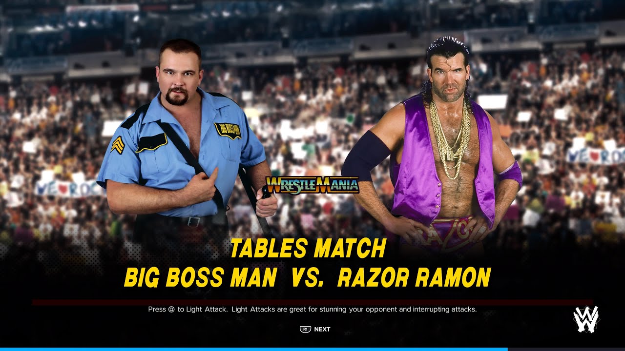 [WWE 2K24] Big Bossman vs. Razor Ramon (Tables Match)