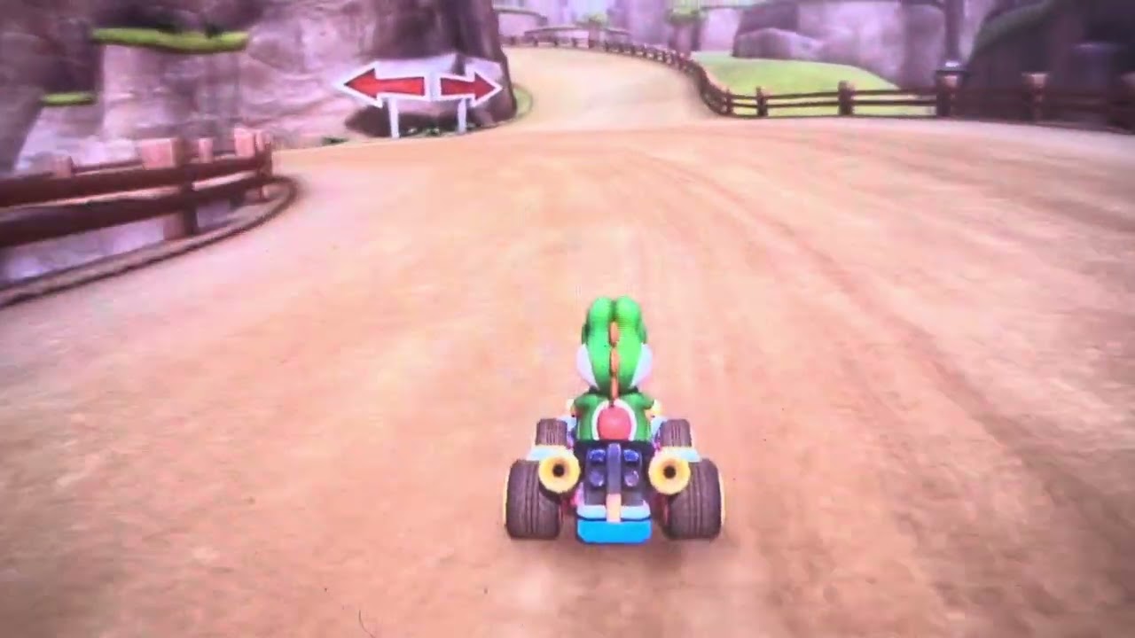 Mario Kart 8 Wii U Yoshi Valley at 02:49.111 minutes 